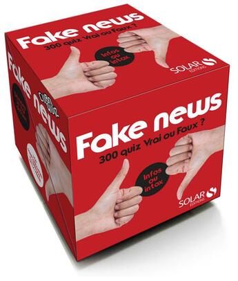 Couverture du livre « CUBOQUIZ ; fake news » de Nicolas Bonnefoy aux éditions Solar