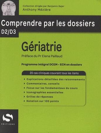 Couverture du livre « Geriatrie comprendre » de Meziere aux éditions Medxls