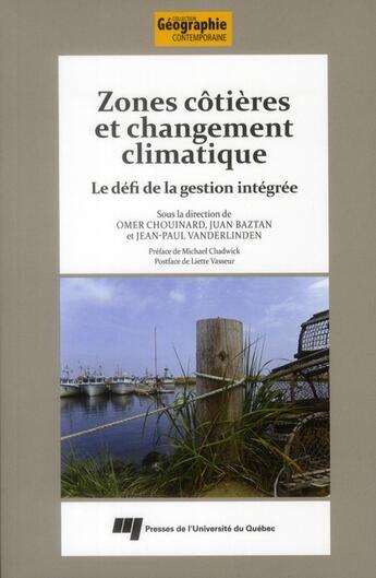 Couverture du livre « Zones côtières et changement climatique » de  aux éditions Pu De Quebec