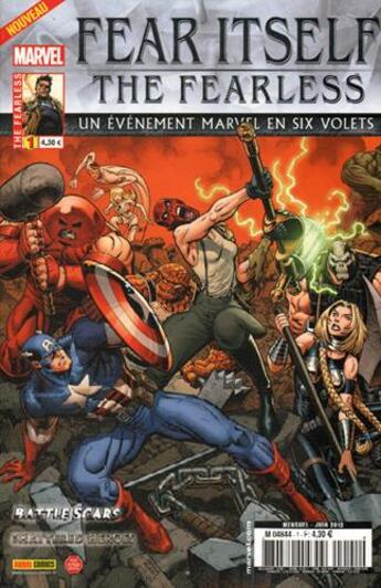 Couverture du livre « Fear itself : the fearless 01 » de Pelletier Bagley aux éditions Panini Comics Mag