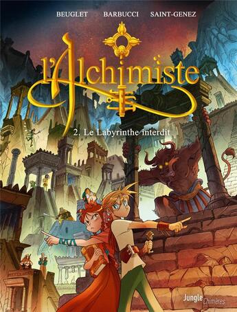 Couverture du livre « L'alchimiste Tome 2 : Le labyrinthe interdit » de Nicolas Beuglet et Alexandre Saint-Genez aux éditions Jungle