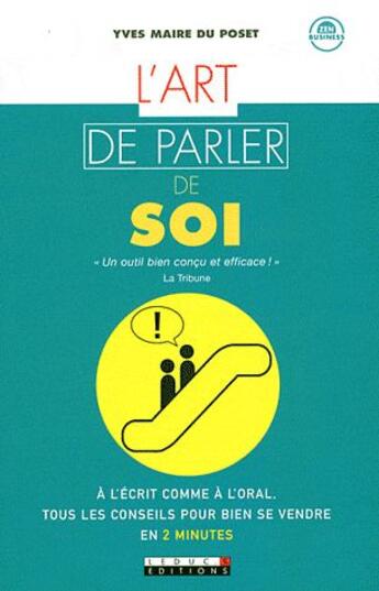 Couverture du livre « L'art de parler de soi » de Yves Maire Du Poset aux éditions Leduc