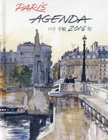 Couverture du livre « Agenda paris 2016 (petit format) » de Fabrice Moireau aux éditions Pacifique