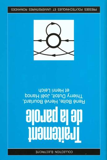 Couverture du livre « Traitement de la parole » de Rene Boite aux éditions Ppur