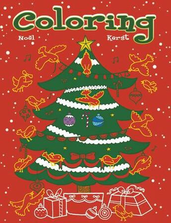 Couverture du livre « Coloring noel » de Znu aux éditions Chantecler