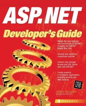 Couverture du livre « Asp.net developer's guide » de Buczek Greg aux éditions Mcgraw-hill Education