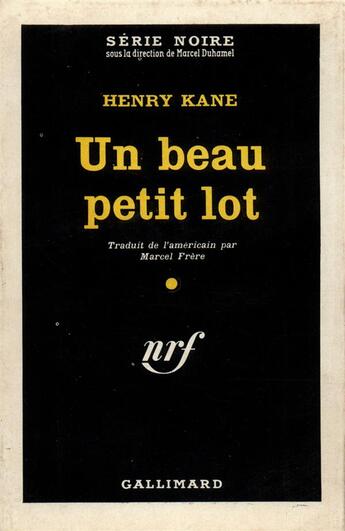 Couverture du livre « Un beau petit lot » de Kane Henry aux éditions Gallimard