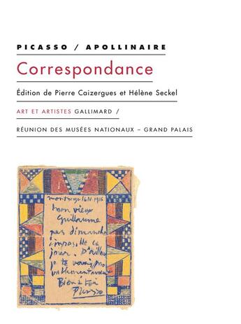 Couverture du livre « Correspondance » de Guillaume Apollinaire et Pablo Picasso aux éditions Gallimard