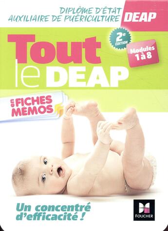 Couverture du livre « Tout le DEAP en fiches mémos ; diplôme d'Etat auxiliaire de puériculture - révision » de Kamel Abbadi aux éditions Foucher