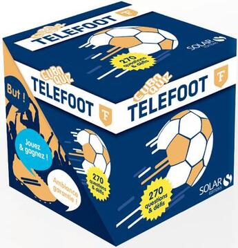 Couverture du livre « CUBOQUIZ ; téléfoot » de Eric Mathiver aux éditions Solar