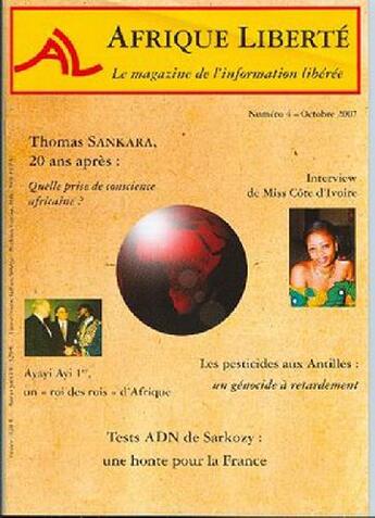 Couverture du livre « Revue Afrique liberté t.4 » de  aux éditions L'harmattan