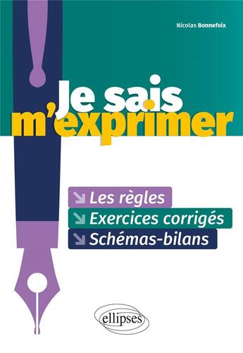 Couverture du livre « Je sais m'exprimer » de Nicolas Bonnefoix aux éditions Ellipses