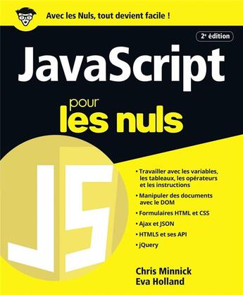 Couverture du livre « Javascript pour les nuls » de Chris Minnick et Eva Holland aux éditions First Interactive