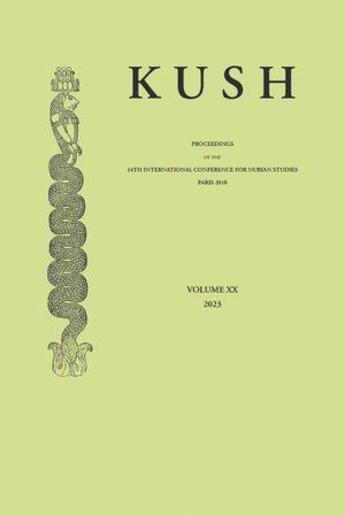 Couverture du livre « Proceedings of the 14th international conference for nubian studies - revue kush, n 20 » de Rondot Vincent aux éditions Ifao