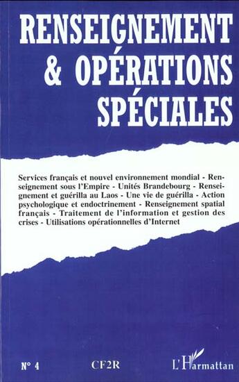 Couverture du livre « Renseignement et operations » de  aux éditions L'harmattan