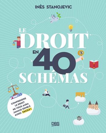 Couverture du livre « Le droit en schémas : 40 visuels pour maîtriser les bases » de Ines Stanojevic aux éditions De Boeck Superieur