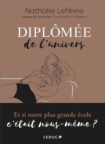 Couverture du livre « Diplomée de l'univers » de Nathalie Lefevre aux éditions Leduc