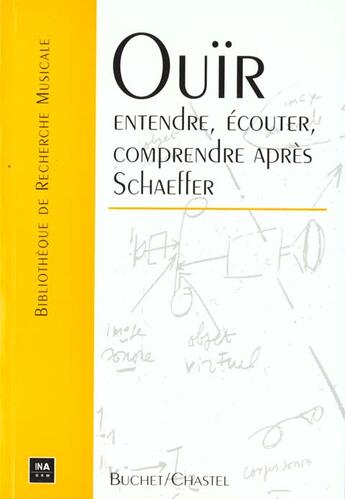 Couverture du livre « Ouir entendre comprendre apres schaeffer » de  aux éditions Buchet Chastel