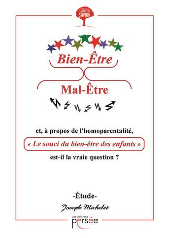 Couverture du livre « Bien-être vs mal-être » de Joseph Michelet aux éditions Persee