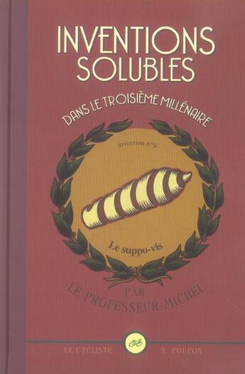 Couverture du livre « Inventions solubles dans le troisieme millenaire » de Nicolas Poupon aux éditions Le Cycliste