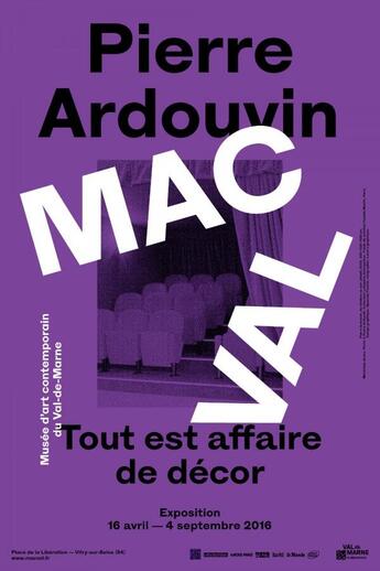 Couverture du livre « Pierre Ardouvin, tout est affaire de décor » de  aux éditions Mac Val