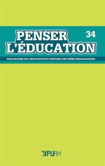 Couverture du livre « Penser l'education, n 34 » de  aux éditions Pu De Rouen