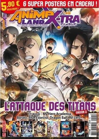 Couverture du livre « Animeland X-tra Tome 45 : l'attaque des titans : saison 2 » de Animeland X-Tra aux éditions Am Media Network