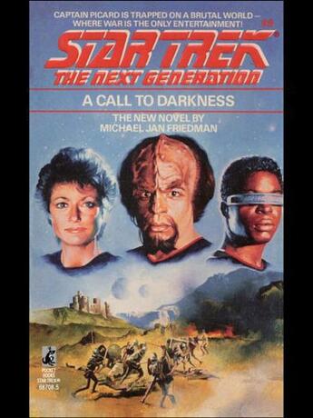 Couverture du livre « A Call to Darkness » de Michael Jan Friedman aux éditions Pocket Books Star Trek