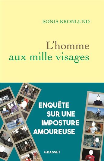 Couverture du livre « L'homme aux mille visages » de Sonia Kronlund aux éditions Grasset