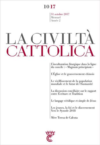 Couverture du livre « Civilta cattolica octobre 17 » de Antonio Spadaro aux éditions Parole Et Silence