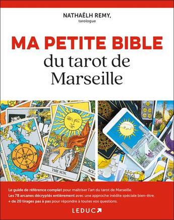 Couverture du livre « Ma petite bible du tarot du Marseille » de Nathaelh Remy aux éditions Leduc