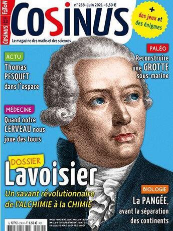 Couverture du livre « Cosinus n 238 - lavoisier - juin 2021 » de  aux éditions Cosinus