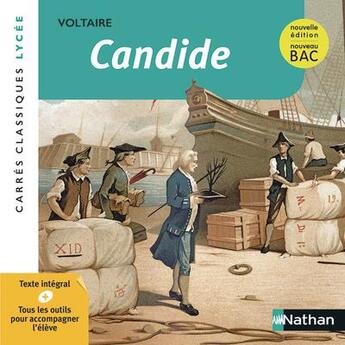 Couverture du livre « Candide » de Voltaire et Sophie Pailloux-Riggi aux éditions Nathan