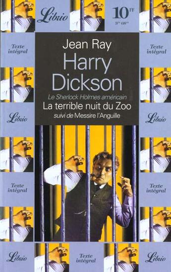 Couverture du livre « Harry dickson - la terrible nuit du zoo, suivi de messire l'anguille » de Jean Ray aux éditions J'ai Lu