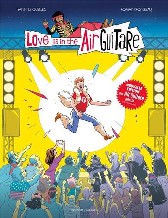 Couverture du livre « Love is in the airguitare » de Yann Le Quellec et Romain Ronzeau aux éditions Delcourt