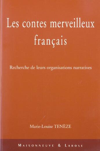 Couverture du livre « Contes Merveilleux Francais » de Marie Depusse aux éditions Maisonneuve Larose