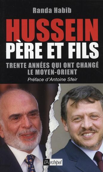 Couverture du livre « Hussein père et fils » de Randa Habib aux éditions Archipel