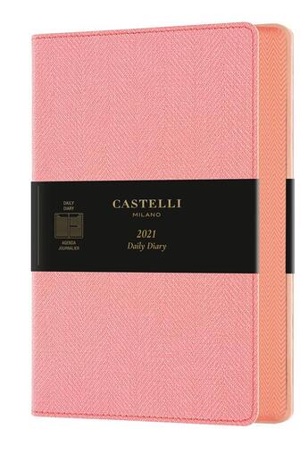 Couverture du livre « Agenda journalier grand format harris rose » de Castelli aux éditions Castelli Milano