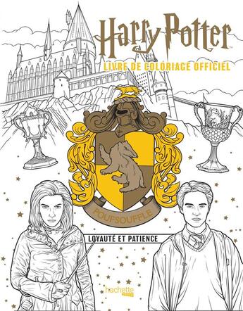 Couverture du livre « Harry Potter ; Poufsouffle : le livre de coloriage officiel ; loyauté et patience » de  aux éditions Hachette Pratique