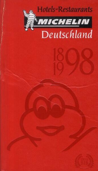 Couverture du livre « Guide rouge Michelin ; deutschland ; hôtels-restaurants (édition 1998) » de Collectif Michelin aux éditions Michelin