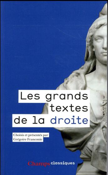 Couverture du livre « Les grands textes de la droite » de  aux éditions Flammarion