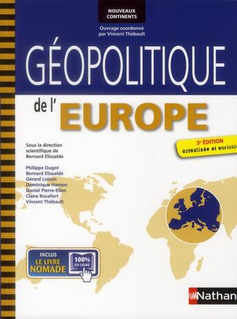 Couverture du livre « Géopolitique de l'Europe (3e édition) » de  aux éditions Nathan