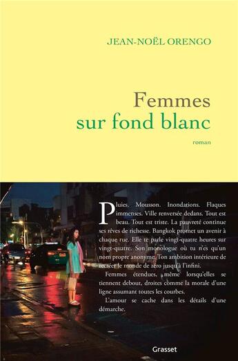 Couverture du livre « Femmes sur fond blanc » de Jean-Noël Orengo aux éditions Grasset