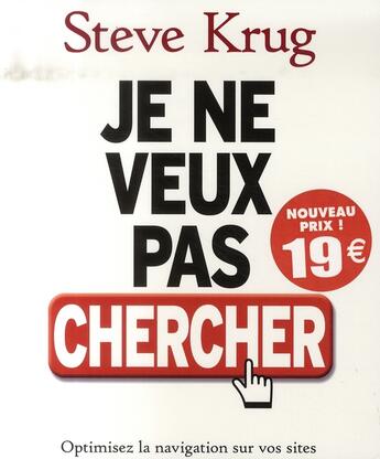 Couverture du livre « Je ne veux pas chercher » de Steve Krug aux éditions Pearson