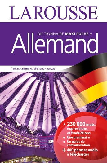 Couverture du livre « Maxi poche plus dictionnaire Larousse ; français-allemand / allemand-français (édition 2016) » de  aux éditions Larousse