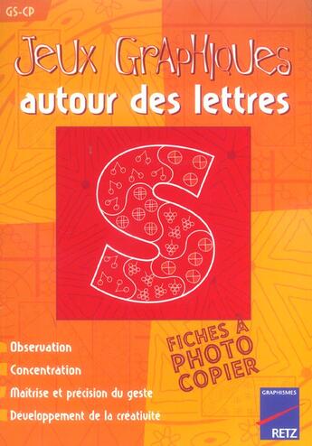 Couverture du livre « Jeux graphiques autour des lettres » de Solange Sanchis aux éditions Retz