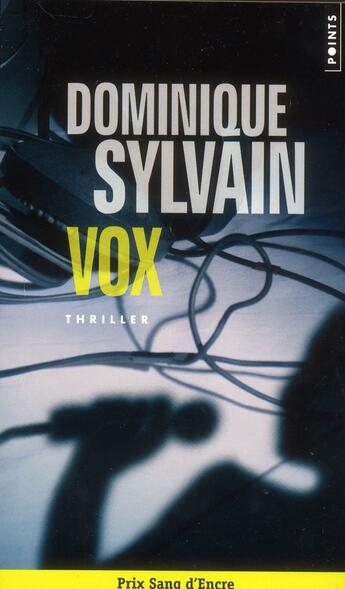 Couverture du livre « Vox » de Dominique Sylvain aux éditions Points