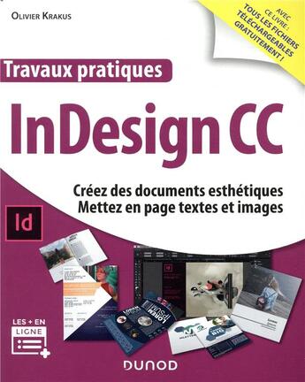 Couverture du livre « Travaux pratiques indesign » de Olivier Krakus aux éditions Dunod