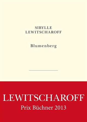 Couverture du livre « Blumenberg » de Sibylle Lewitscharoff aux éditions Belles Lettres
