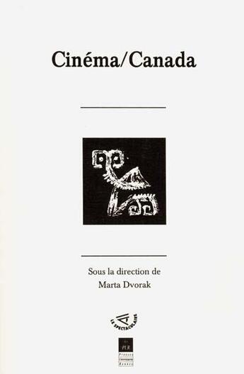 Couverture du livre « Cinéma/Canada » de Martha Dvorak aux éditions Pu De Rennes